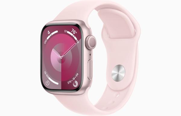 Apple Watch S9/ 41mm/ Pink/ Šport Band/ Light Pink/ -S/ M