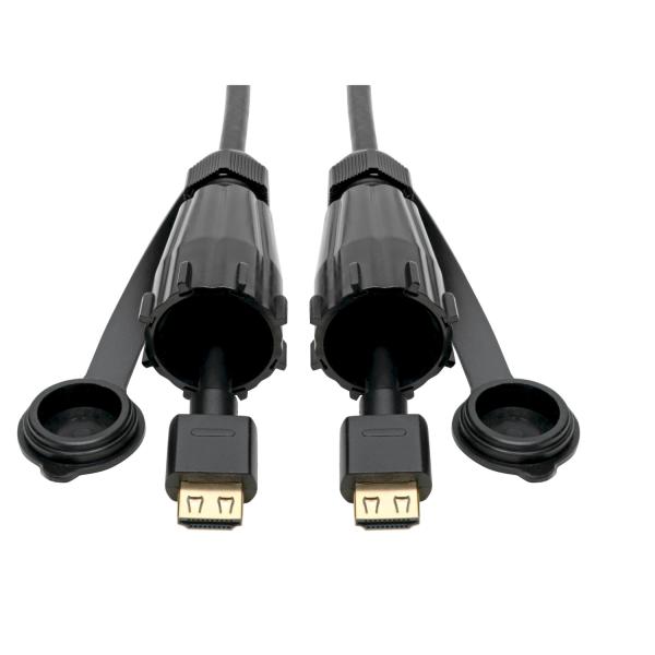 Tripplite Kabel HDMI vysokorychlostní + Ethernet, 4K, odolný IP68 (Samec/ Samec), černá, 1.83m