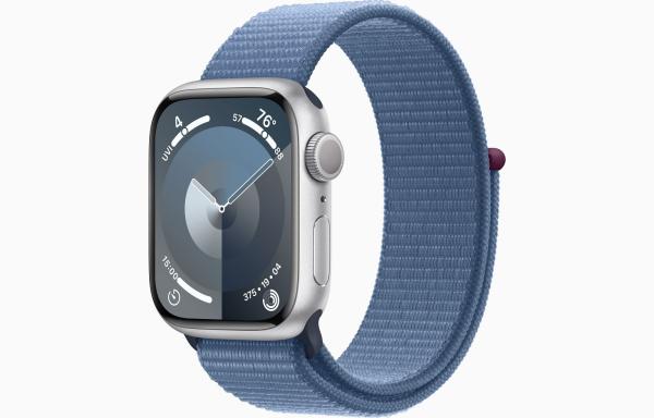 Apple Watch S9/ 41mm/ Silver/ Šport Band/ Winter Blue