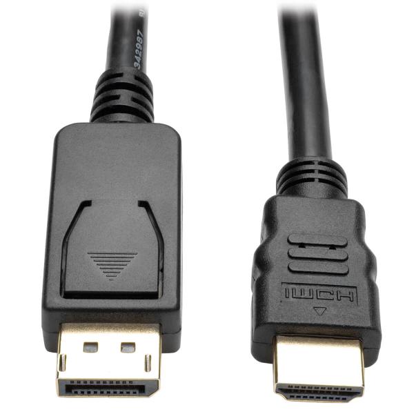 Tripplite Video kábel DisplayPort 1.2 s aretáciou / HDMI 4K (Samec/ Samec), 1.8m