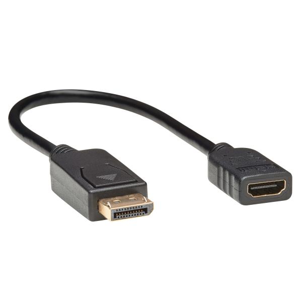 Tripplite Video adaptér DisplayPort / HDMI (Samec/ Samice), HDCP, černá, 0.31m