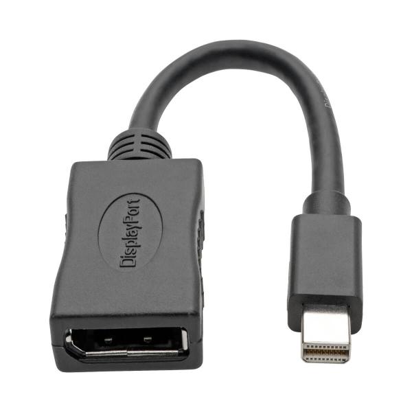 Tripplite Video adaptér Mini DisplayPort / DisplayPort, 4K 60Hz (Samec/ Samice), černá, 15.24cm 