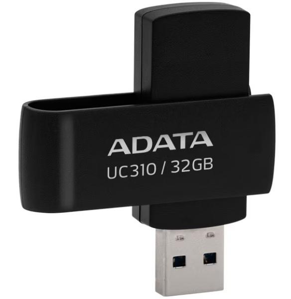 ADATA UC310/ 32GB/ USB 3.2/ USB-A/ Čierna