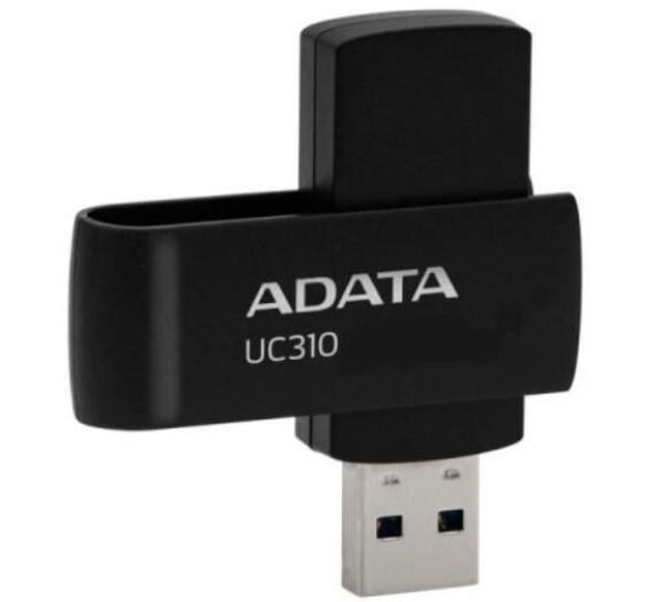 ADATA UC310/ 128GB/ USB 3.2/ USB-A/ Čierna 