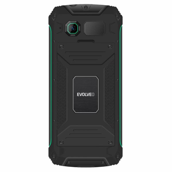 EVOLVEO StrongPhone W4, vodotěsný odolný Dual SIM telefon, černo-zelená 