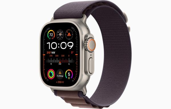 Apple Watch Ultra 2/ 49mm/ Titan/ Šport Band/ Indigo Alpine/ Medium