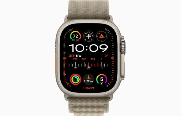 Apple Watch Ultra 2/ 49mm/ Titan/ Šport Band/ Olive Alpine/ Small 