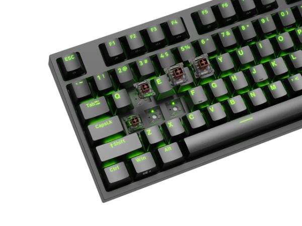 Genesis herná mechanická klávesnica THOR 404/ RGB/ Khail Box Brown/ Drôtová USB/ US layout/ Čierna 