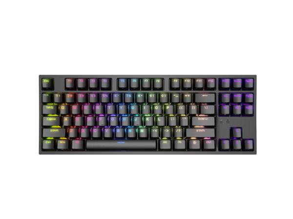 Genesis herná mechanická klávesnica THOR 404/ RGB/ Khail Box Brown/ Drôtová USB/ US layout/ Čierna