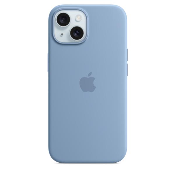 iPhone 15 Silicone Case with MS - Winter Blue