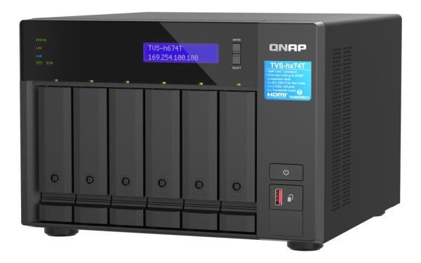 QNAP TVS-h674T-i5-32G (6core, ZFS, 32GB RAM, 6x SATA, 2x M.2 NVMe, 2x 2, 5GbE, 2x Thunderbolt 4) 