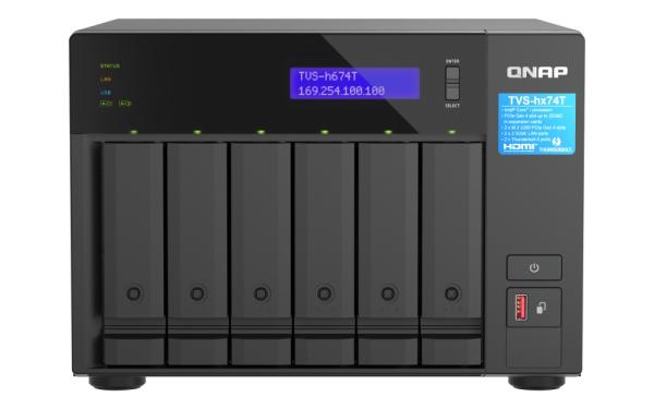 QNAP TVS-h674T-i5-32G (6core, ZFS, 32GB RAM, 6x SATA, 2x M.2 NVMe, 2x 2, 5GbE, 2x Thunderbolt 4)