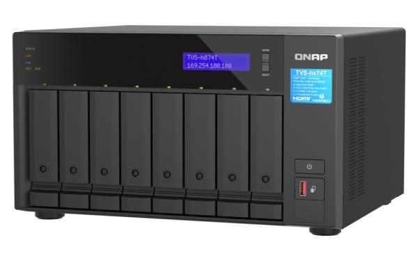 QNAP TVS-h874T-i9-64G(16C/ IntelCorei9/ 64GBRAM/ 8x3, 5"SATA/ 2x2, 5GbE/ 2xThunderbolt/ 3xUSB3.2/ 1xHDMI/ 2xM.2/ 2xPCiE) 