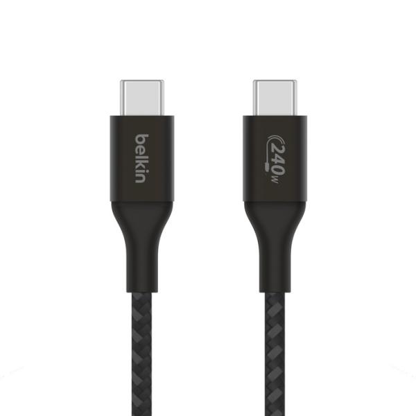 Belkin Boost charge USB-C kábel 240W, 2m, čierny