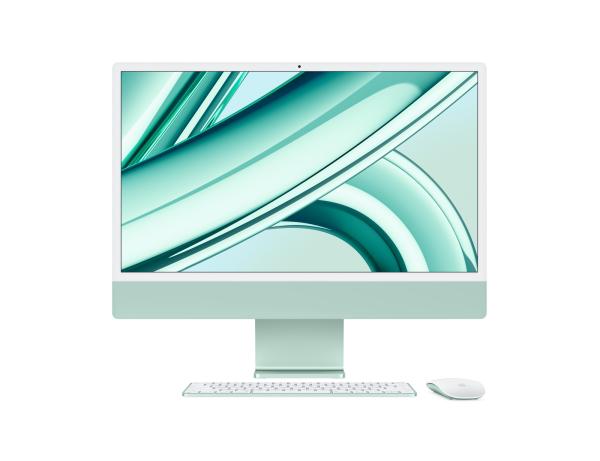Apple iMac 24/ 23, 5"/ 4480 x 2520/ M3/ 8GB/ 256GB SSD/ M3/ Sonoma/ Green/ 1R