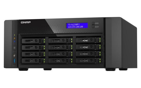 QNAP TS-h1290FX-7302P-256G (AMD EPYC, 256GB ECC RAM, 12x 2, 5" U.2, 2x M.2 NVMe, 2x 2, 5GbE, 2x 25GbE) 