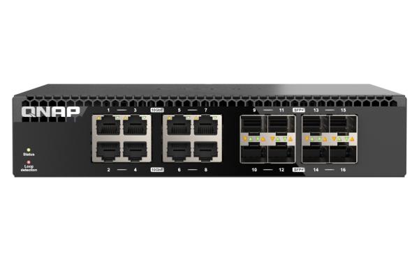 QNAP switch QSW-3216R-8S8T (8x 10G GbE porty + 8x 10G SFP+ porty, polovičná šírka)
