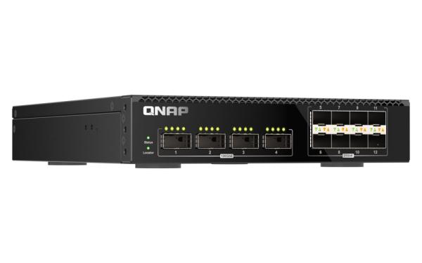 QNAP riadený switch QSW-M7308R-4X (4x 100GbE porty + 8x 25GbE porty, polovičná šírka) 