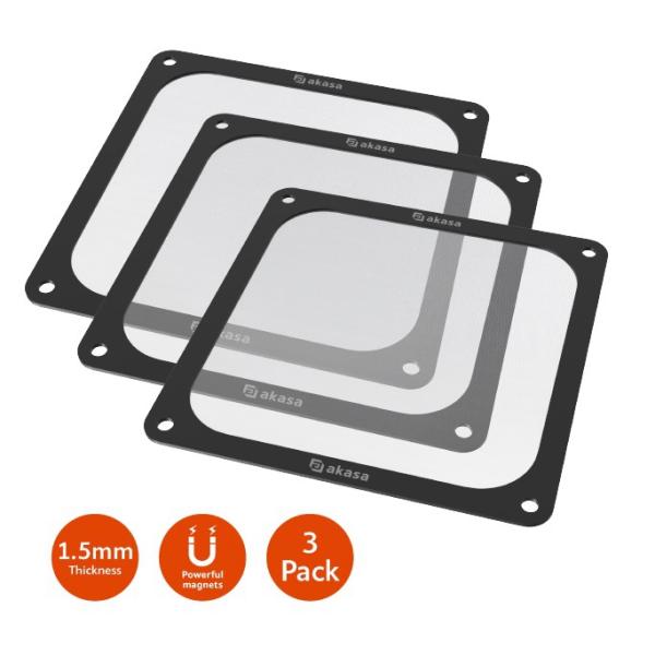 AKASA 120mm Strong Magnetic PC Fan Filter