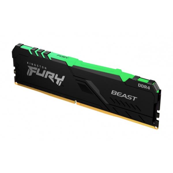 Kingston FURY Beast/ DDR4/ 16GB/ 3200MHz/ CL16/ 2x8GB/ RGB/ Black 