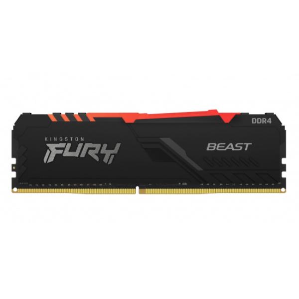 KINGSTON DIMM DDR4 8GB 3733MT/ s CL19 FURY Beast RGB,  XMP