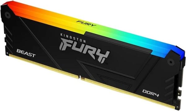 KINGSTON DIMM DDR4 64GB (Kit of 4) 2666MT s CL16 FURY Beast RGB