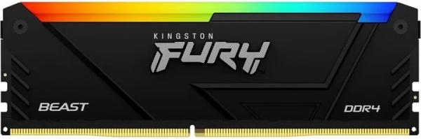Kingston FURY Beast/ DDR4/ 128GB/ 3200MHz/ CL16/ 4x32GB/ RGB/ Black 