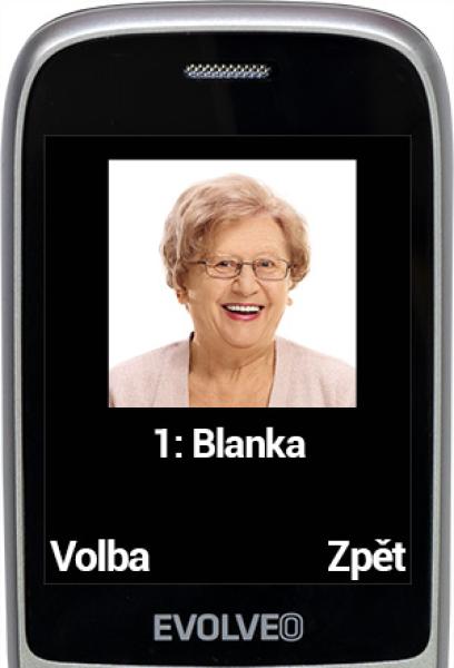EVOLVEO EasyPhone FS, vyklápací mobilný telefón 2.8" pre seniorov s nabíjacím stojanom (červená farba 