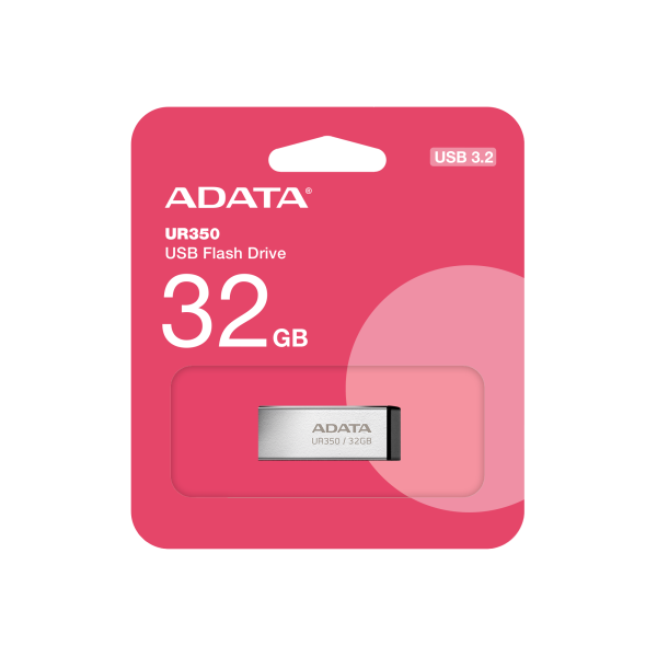 ADATA UR350/ 32GB/ USB 3.2/ USB-A/ Čierna 