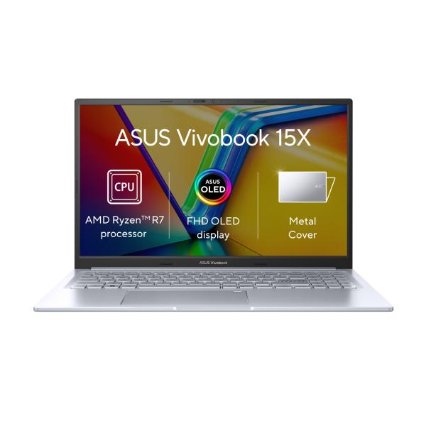 ASUS Vivobook 15X OLED/ M3504YA/ R7-7730U/ 15, 6"/ FHD/ 16GB/ 1TB SSD/ RX Vega 8/ W11H/ Silver/ 2R
