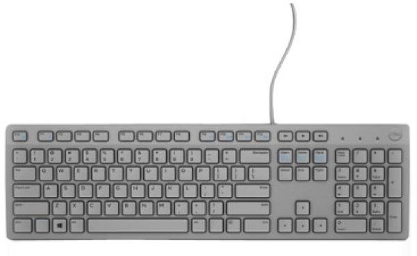 Dell klávesnica, multimediálna KB216, US šedá
