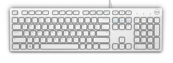Dell klávesnica, multimediálna KB216, GER biela