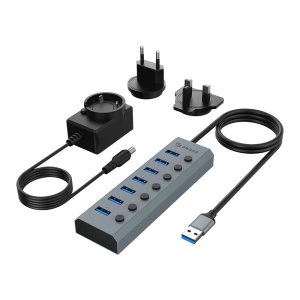 AKASA USB hub Connect 7 IPS 7-Port 