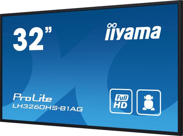 32" iiyama LH3260HS-B1AG: VA, FHD, Android 11, 24/ 7 