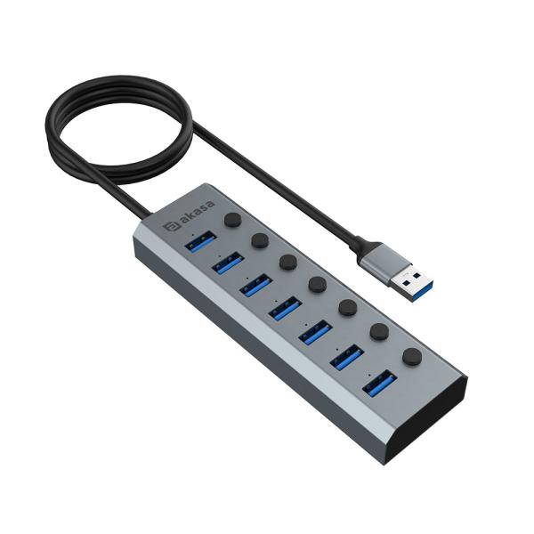 AKASA USB hub Connect 7 IPS 7-Port 