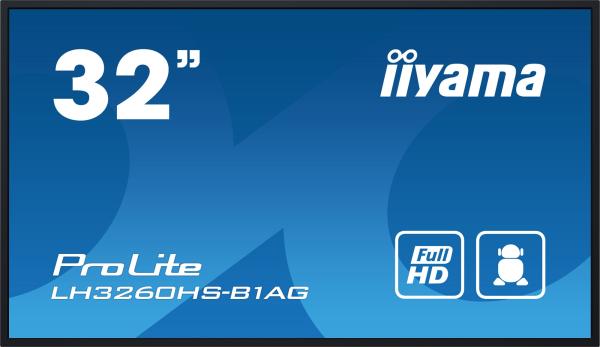 32" iiyama LH3260HS-B1AG: VA, FHD, Android 11, 24/ 7