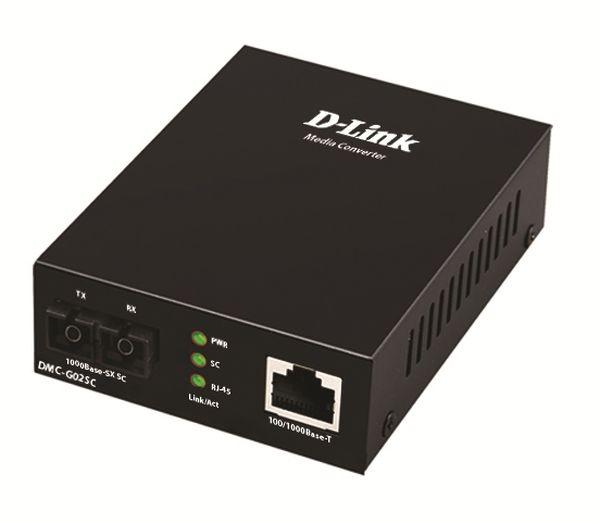 D-Link DMC-G02SC/ E - 100/ 1000Base-t to 1000Base-SX SC Multi-mode Media Converter (550m)