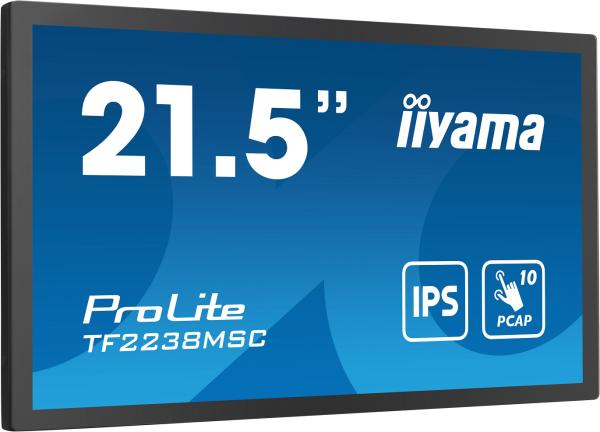 22" iiyama TF2238MSC-B1: PCAP, IPS, FHD, HDMI, DP 