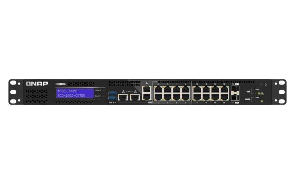 QNAP riadený hybridný switch QGD-1602-C3758-16G (8x GbE + 8x 2, 5 GbE + 2x 10GbE SFP+, 16GB RAM) 