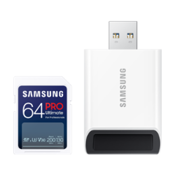 Samsung SDXC PRE ULTIMATE/ SDXC/ 64GB/ USB 2.0/ Class 10/ + Adaptér
