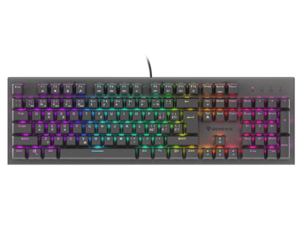 Genesis herná mechanická klávesnica THOR 303/ RGB/ Outemu Red/ Drôtová USB/ CZ- SK layout/ Čierna 