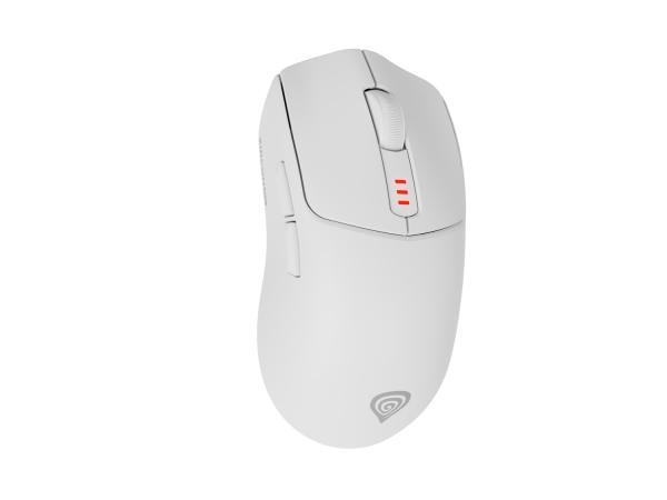 Genesis herná myš ZIRCON 500/ Herná/ Optická/ 10 000 DPI/ USB+BT/ Biela