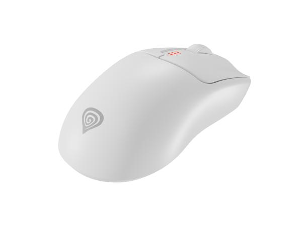 Genesis herná myš ZIRCON 500/ Herná/ Optická/ 10 000 DPI/ USB+BT/ Biela 