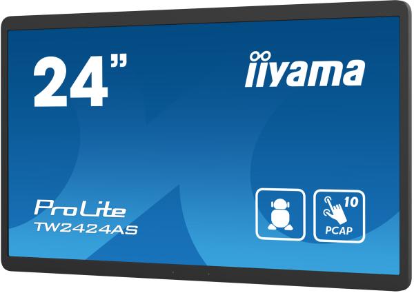 24" iiyama TW2424AS-B1: PCAP, Android 12, FHD 