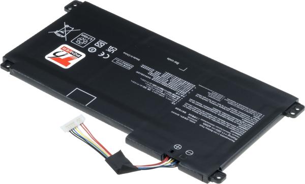 Batéria T6 Power Asus E410MA, E410KA, L410MA, R429MA, 3640mAh, 42Wh, 3cell, Li-pol, with cable 