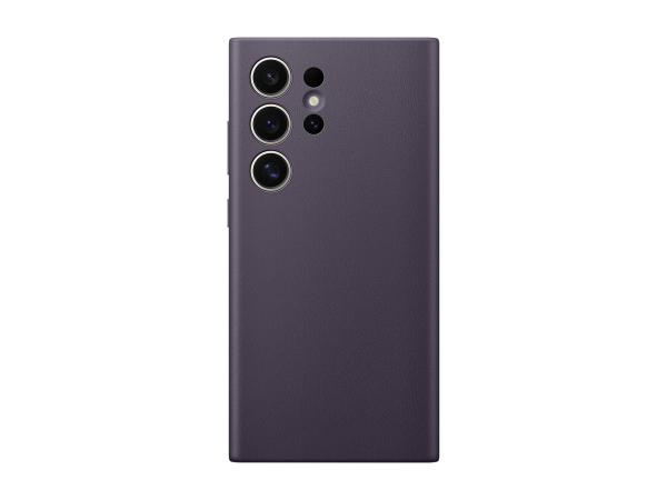 Samsung Zadný kryt z vegánskej kože S24 Ultra Dark Violet
