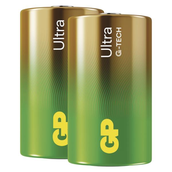 GP Alkalická batéria ULTRA D (LR20) - 2ks