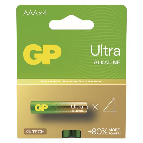 GP Alkalická batéria ULTRA AAA (LR03) - 4ks 