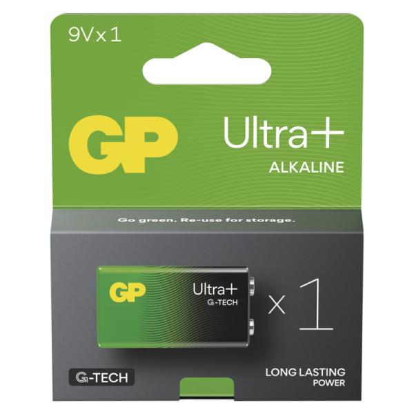 GP Alkalická batéria ULTRA PLUS 9V (6LF22) - 1ks 