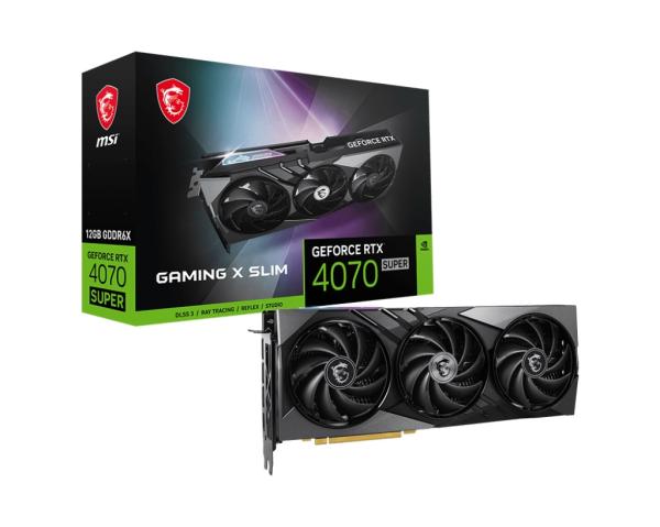 MSI GeForce RTX 4070 SUPER X SLIM/ Gaming/ 12GB/ GDDR6x 